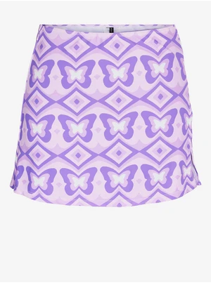 Light Purple Lady's Patterned Swimwear Skirt Noisy May Stripe - Women