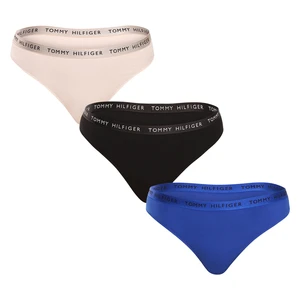 3PACK Women's Thongs Tommy Hilfiger multicolor