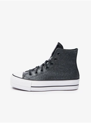 Black Women's Converse Chuck Taylor All Star Lift Ankle Sneakers - Women's