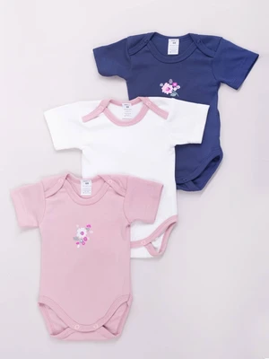 Yoclub Kids's Short Sleeve Bodysuits 3-Pack BOD-0502G-A13K