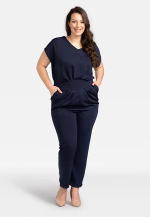 Karko Woman's Jumpsuit Q283 Navy Blue