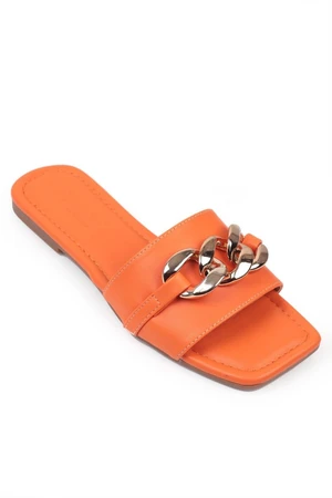 Capone Outfitters Mules - Orange - Flat