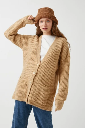 Koton Women's Beige Cardigan