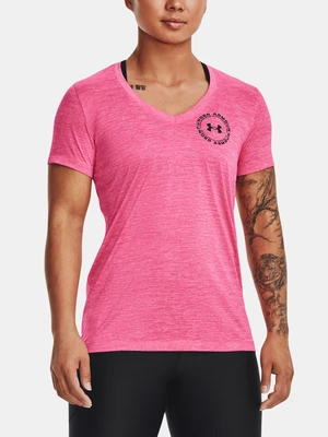 Under Armour T-Shirt Tech Twist LC Crest SSV-PNK - Women