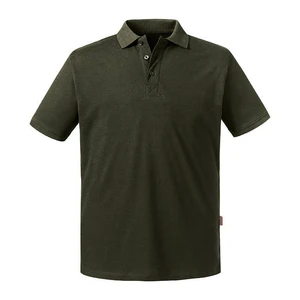 Olive Men's Polo Shirt Pure Organic Russell