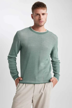 DEFACTO Standard Fit Crew Neck Knitwear Pullover