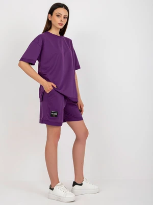 Purple two-piece summer set