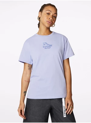 Light purple women's T-shirt Converse - Women