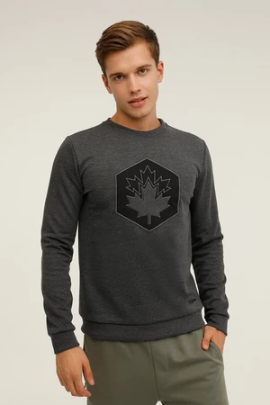 Lumberjack ML ARON 16SD4001 3PR ANTHRACITE MELANGE Men's Sweatshirt