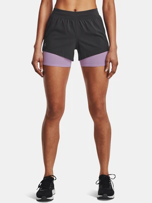 Under Armour Shorts UA Iso-Chill Run 2N1 Short-GRY - Women