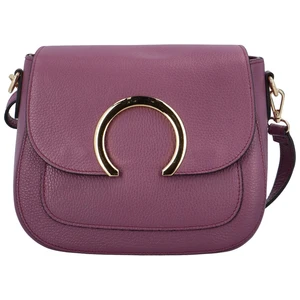 Dámska kožená crossbody kabelka fialová - ItalY Pretty