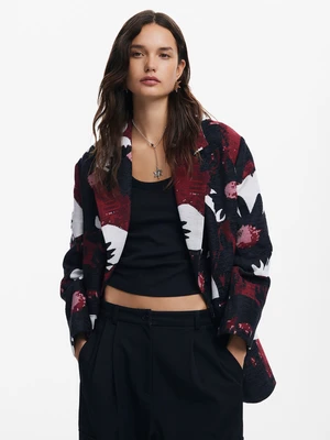 Desigual Winter Daisie Lacroix Kabát Červená