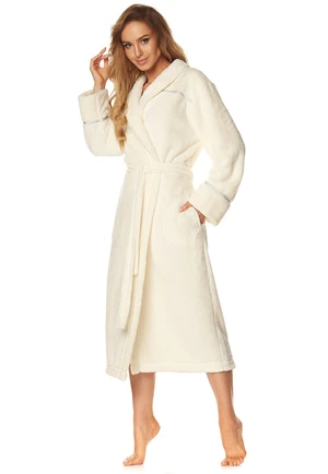 Satin bathrobe 2084 Ecru Ecru