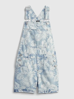 GAP Dětské kraťasy s laclem palm print shortall