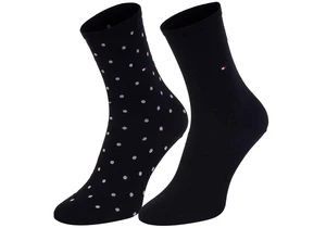 Tommy Hilfiger Socks - Tommy Hilfige Dot 2 Pack Black