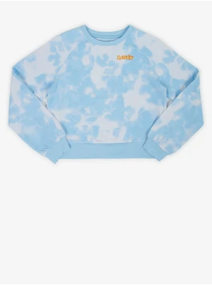 Levi&#39;s White-Blue Kids Batik Sweatshirt Levi&#39;s® - Girls