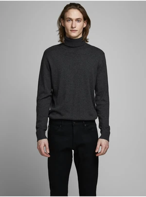 Gray Basic Turtleneck Jack & Jones Emil - Men