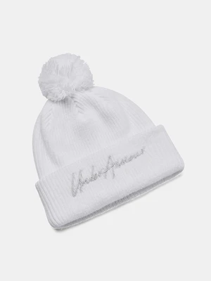 Under Armour Cap UA Halftime Pom-WHT - Girls