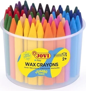 Jovi Jumbo Easy Grip Case Triangular Wax Crayons Zsírkréta Válogatott színek 72 db