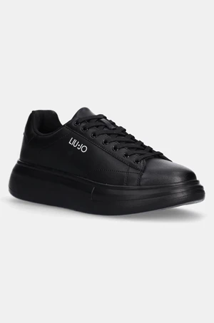 Kožené sneakers boty Liu Jo BIG 01 černá barva, 7G4011PX474S1040