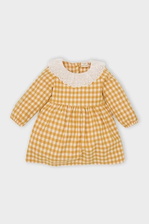 DEFACTO Baby Girl Long Sleeve Flannel Dress