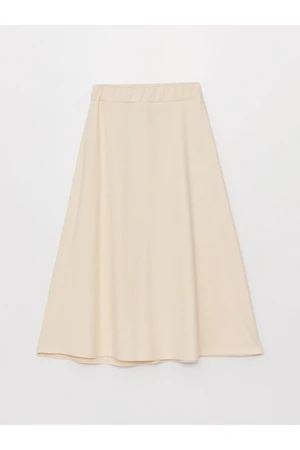 LC Waikiki Women's Elastic Waist Straight Skirt