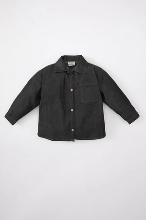 DEFACTO Baby Boy Long Sleeve Jean Shirt