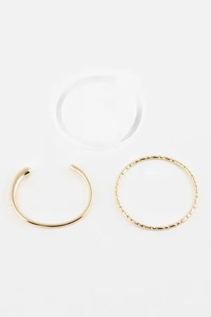 DEFACTO Women's 3-Piece Gold Bracelet