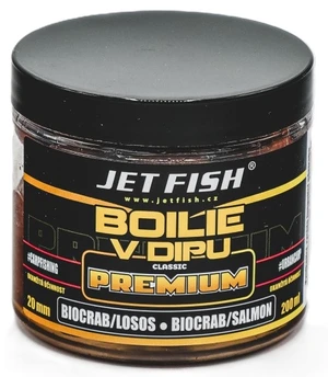 Jet fish boilie v dipe premium clasicc 200 ml 20 mm - biocrab losos