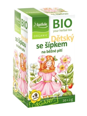 Apotheke BIO Dětský ovocný čaj se šípkem sáčky 20 ks