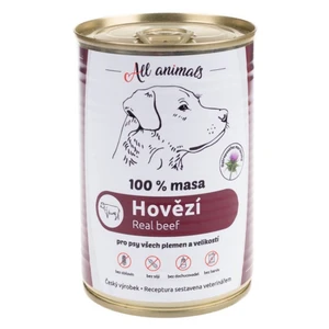 ALL ANIMALS konzerva hovězí mleté pro psy 400 g