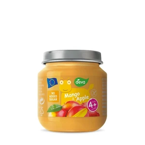 DEVA Ovocný příkrm Mango a Jablko od 4.měsíce 125 g