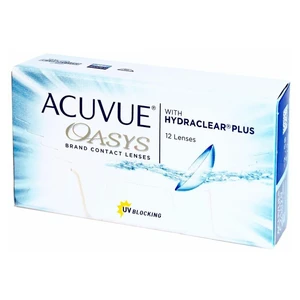 Johnson Acuvue Oasys dvoutýdenní 12 čoček, Počet dioptrií: -0,50, Průměr: 14,0, Zakřivení: 8,4, Počet kusů v balení: 12 ks