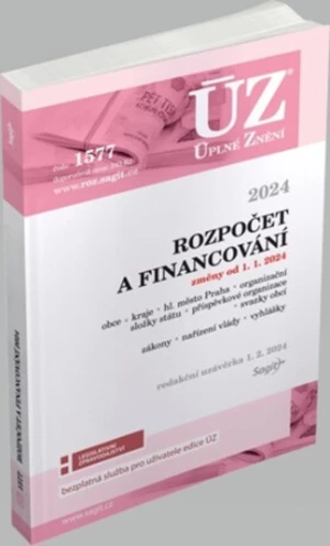 ÚZ 1577 Rozpočet a financování územních samosprávných celků, organizačních složek státu, příspěvkových organizací a dalších institucí, 2024