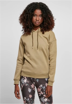 Women's khaki hooded