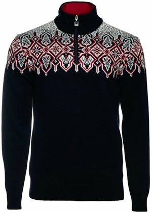 Dale of Norway Winterland Mens Merino Wool Sweater Navy/Off White/Raspberry L Pulover