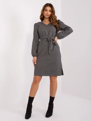 Dress-LK-SK-509474.50P-Grey-Black