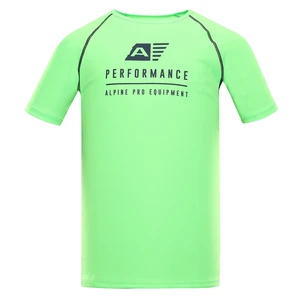 Men's functional T-shirt with cool-dry ALPINE PRO PANTHER neon green gecko