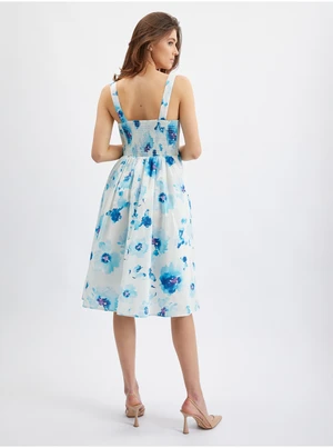 Orsay Blue-White Women Flowered Dress - Women