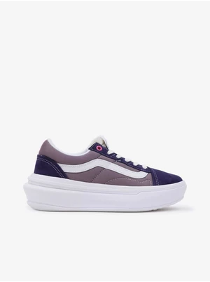 Purple Women's Platform Sneakers with Leather Details VANS UA Ol - Women