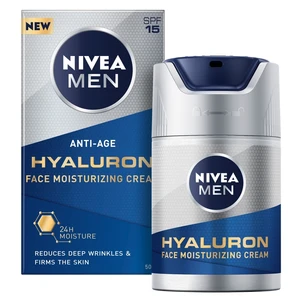 NIVEA Men Hyaluron Hydratačný pleťový krém proti vráskam 50 ml