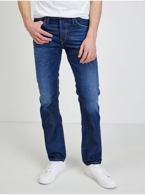 Tmavě modré pánské straight fit džíny Pepe Jeans Talbot - Pánské