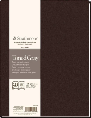 Strathmore Serie 400 Toned Gray Hardbound Book Skicář 28 x 22 cm 118 g