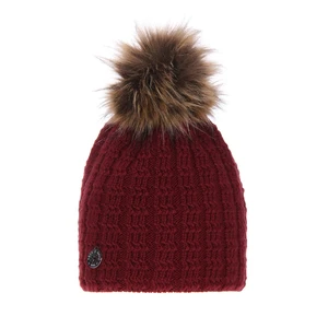 AGBO Girl's winter hat burgund Sally with pompom