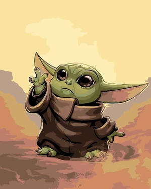 Zuty Pintura por números Baby Yoda