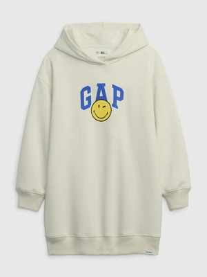 GAP Gap & Smiley® Šaty dětské Bílá