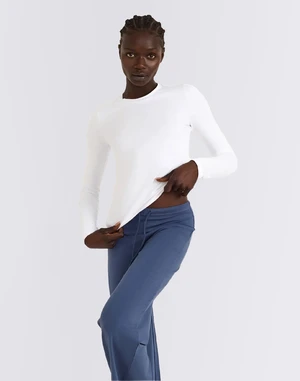 Organic Basics Everyday Regular Long Sleeve Tee White XS