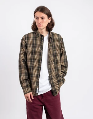 Carhartt WIP L/S Mandlik Shirt Mandlik Check, Office Green S