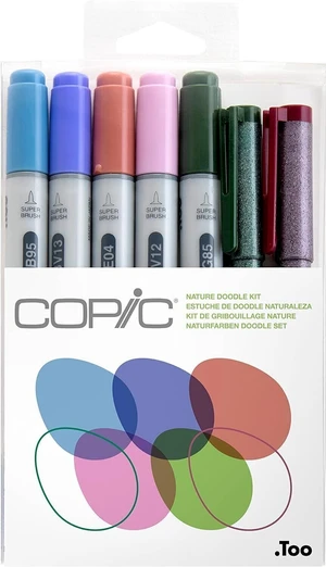 Copic Ciao Cartouche d'encre Nature Doodle Kit 7 pièces