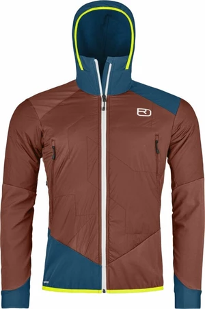 Ortovox Swisswool Col Becchei Hybrid Jacket M Outdorová bunda Clay Orange M